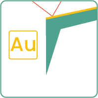 AFM probes with reflective gold coating